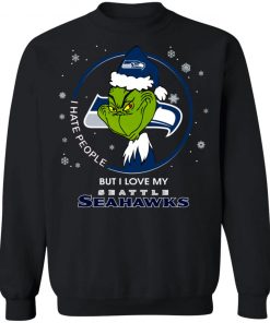 I Hate People But I Love My Seattle Seahawks Grinch Shirt