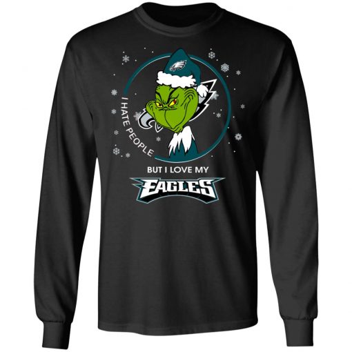 I Hate People But I Love My Philadelphia Eagles Grinch Shirt