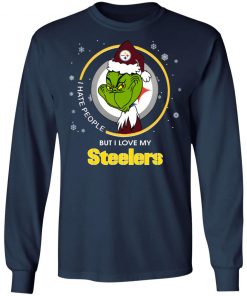 I Hate People But I Love My Pittsburgh Steelers Grinch Shirt