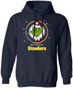 I Hate People But I Love My Pittsburgh Steelers Grinch Shirt