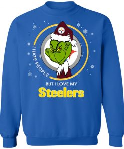 I Hate People But I Love My Pittsburgh Steelers Grinch Shirt