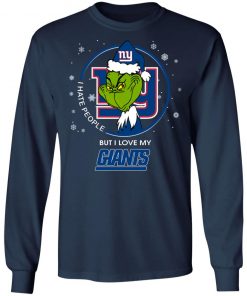 I Hate People But I Love My New York Giants Grinch Shirt