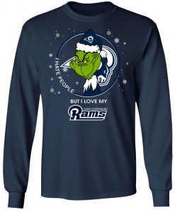 I Hate People But I Love My Los Angeles Rams Grinch Shirt