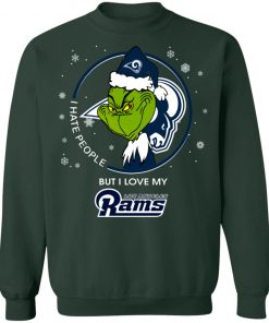 I Hate People But I Love My Los Angeles Rams Grinch Shirt