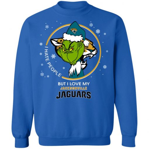 I Hate People But I Love My Jacksonville Jaguars Grinch Shirt