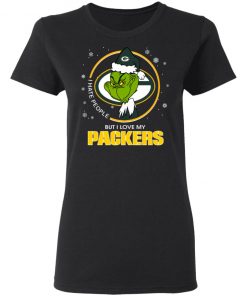 I Hate People But I Love My Green Bay Packers Grinch Shirt