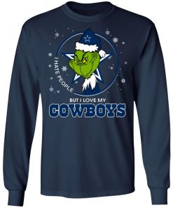 I Hate People But I Love My Dallas Cowboys Grinch Shirt