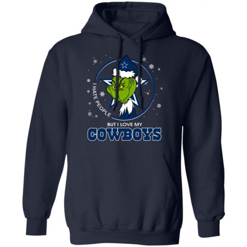 I Hate People But I Love My Dallas Cowboys Grinch Shirt