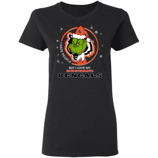 I Hate People But I Love My Cincinnati Bengals Grinch Shirt