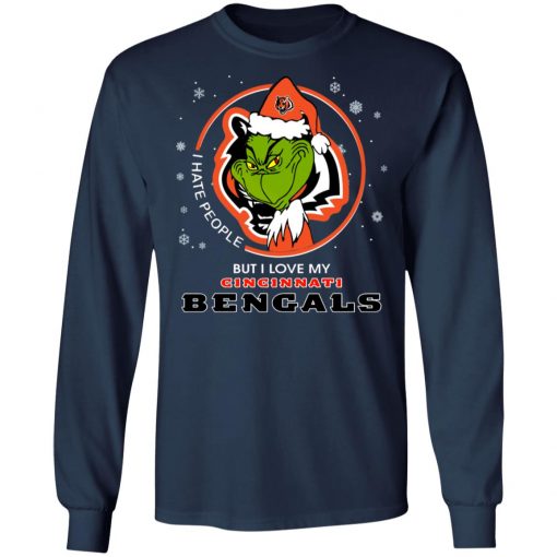 I Hate People But I Love My Cincinnati Bengals Grinch Shirt