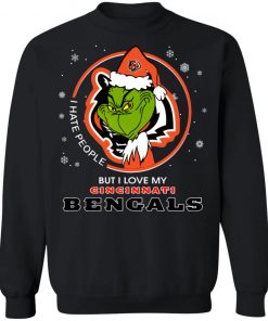 I Hate People But I Love My Cincinnati Bengals Grinch Shirt