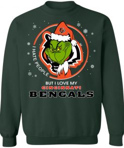 I Hate People But I Love My Cincinnati Bengals Grinch Shirt