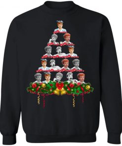 Lucille Ball Christmas tree sweatshirt