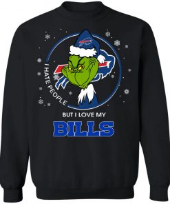 I Hate People But I Love My Buffalo Bills Grinch Shirt