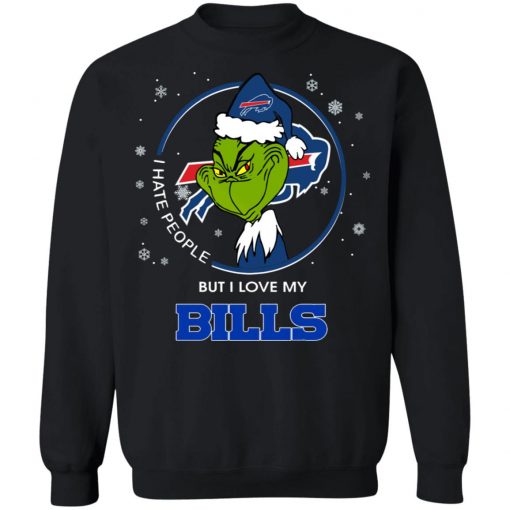 I Hate People But I Love My Buffalo Bills Grinch Shirt