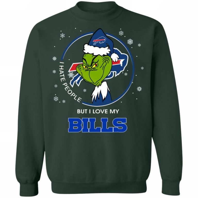 I Hate People But I Love My Buffalo Bills Grinch Shirt - Q-Finder ...