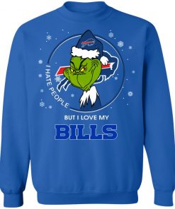 I Hate People But I Love My Buffalo Bills Grinch Shirt