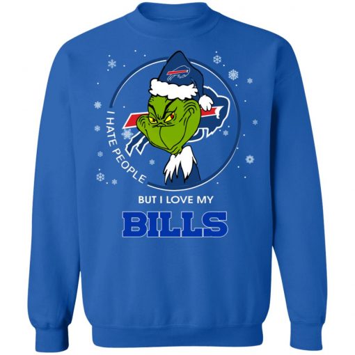 I Hate People But I Love My Buffalo Bills Grinch Shirt