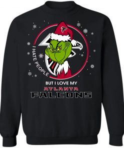 I Hate People But I Love My Atlanta Falcons Grinch Shirt