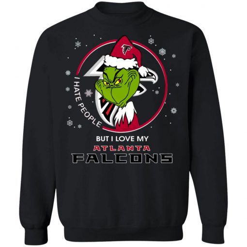 I Hate People But I Love My Atlanta Falcons Grinch Shirt