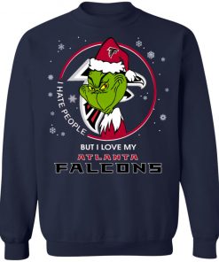 I Hate People But I Love My Atlanta Falcons Grinch Shirt