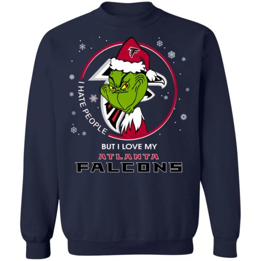 I Hate People But I Love My Atlanta Falcons Grinch Shirt