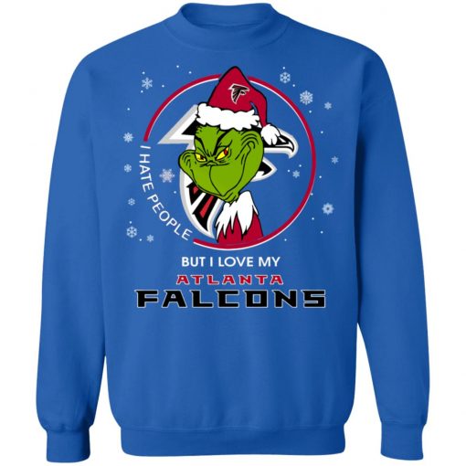 I Hate People But I Love My Atlanta Falcons Grinch Shirt