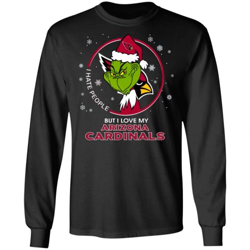 I Hate People But I Love My Arizona Cardinals Grinch Shirt