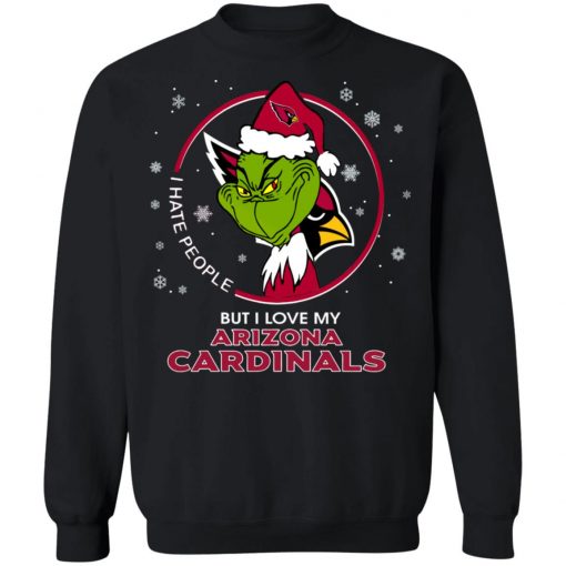 I Hate People But I Love My Arizona Cardinals Grinch Shirt