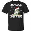 Star Wars Yoda Santa Seagulls Stop It Now Christmas Shirt