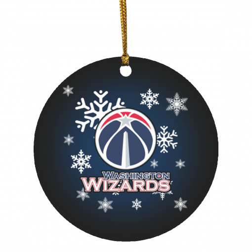 Washington Wizards Merry Christmas Circle Ornament