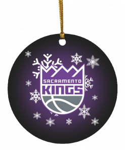 Sacramento Kings Merry Christmas Circle Ornament