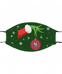 The Grinch Christmas Ornament San Francisco 49ers Face Mask