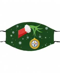 The Grinch Christmas Ornament Pittsburgh Steelers Face Mask