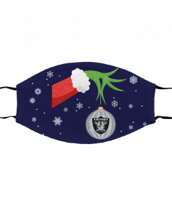 The Grinch Christmas Ornament Oakland Raiders Face Mask