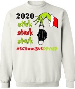 Grinch 2020 Stink Stank Stunk Christmas School Bus Driver T-Shirt