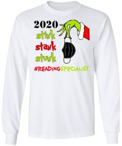 Grinch 2020 Stink Stank Stunk Christmas Reading Specialist T-Shirt