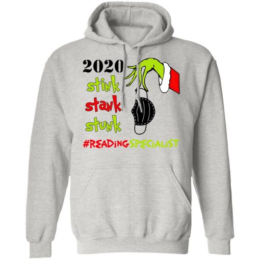 Grinch 2020 Stink Stank Stunk Christmas Reading Specialist T-Shirt