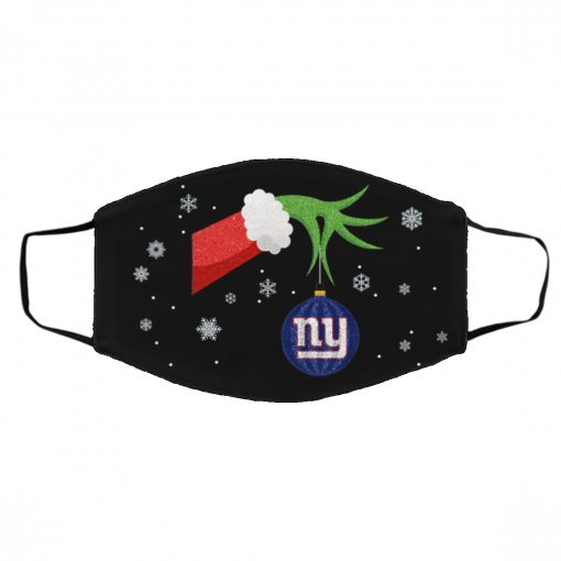 The Grinch Christmas Ornament New York Giants Face Mask