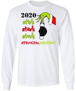 Grinch 2020 Stink Stank Stunk Christmas Principal Assistant T-Shirt