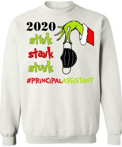 Grinch 2020 Stink Stank Stunk Christmas Principal Assistant T-Shirt