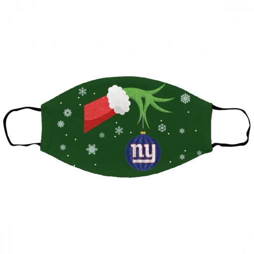 The Grinch Christmas Ornament New York Giants Face Mask