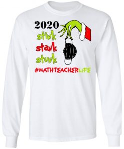 Grinch 2020 Stink Stank Stunk Christmas Math Teacher T-Shirt