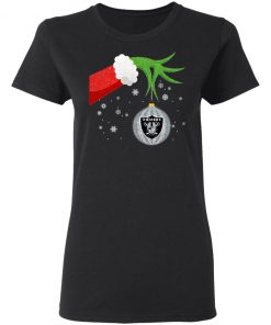 Christmas Ornament Oakland Raiders The Grinch Shirt