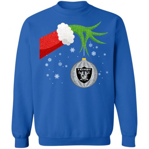 Christmas Ornament Oakland Raiders The Grinch Shirt