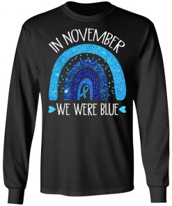 In November We Wear Blue Rainbow Diabetes Awareness Gifts T-Shirt