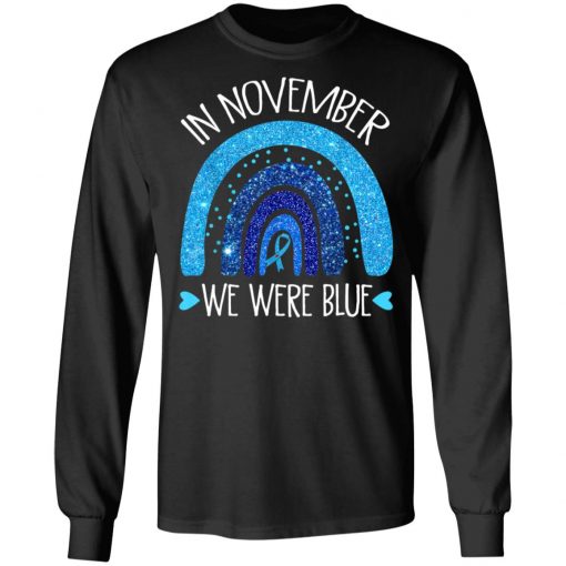 In November We Wear Blue Rainbow Diabetes Awareness Gifts T-Shirt