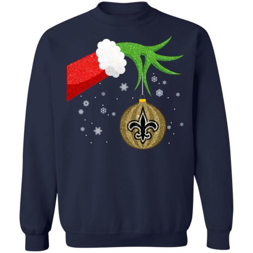 Christmas Ornament New Orleans Saints The Grinch Shirt