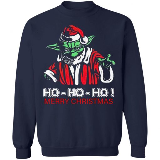 Santa Master Yoda Ho Ho Ho Merry Christmas Sweatshirt, Shirt