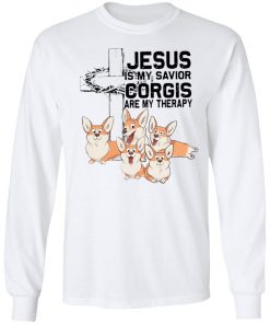 Jesus Is My Savior Corgis Are My Therapy Shirt